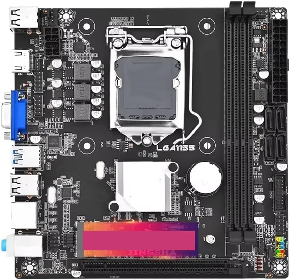 BeNtli B75M Motherboard top-down view with LGA 1155 socket