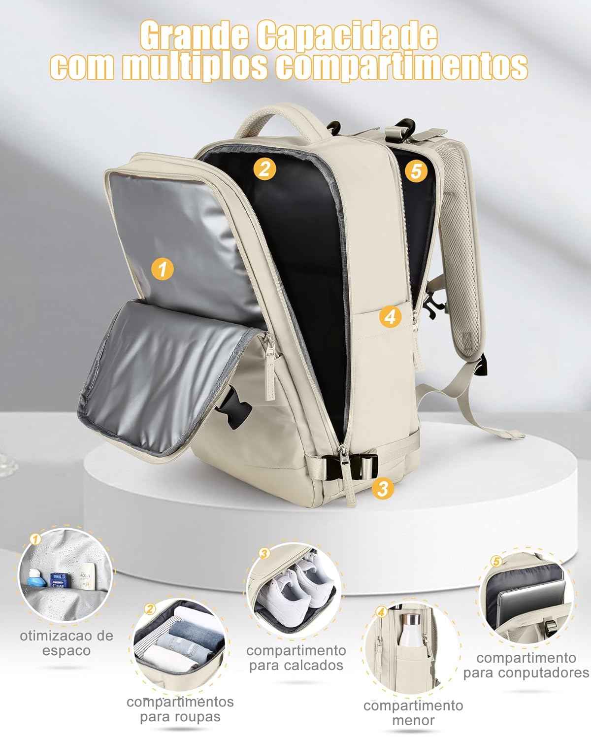 Mochila Executiva de Viagem Grande 40L Impermeável com Porta USB, Mochila Compartimento para Notebook, Mochila Feminina/Masculina Reforçada para Trabalho e viagem – VANOVA em promoção! Veja a oferta e mais achadinhos de Bolsas 3 Hoje é o melhor dia para comprar Mochila Executiva de Viagem Grande 40L Impermeável com Porta USB, Mochila Compartimento para Notebook, Mochila Feminina/Masculina Reforçada para Trabalho e viagem – VANOVA com aquele preço maroto! Promoção! Aproveite a oferta! 3