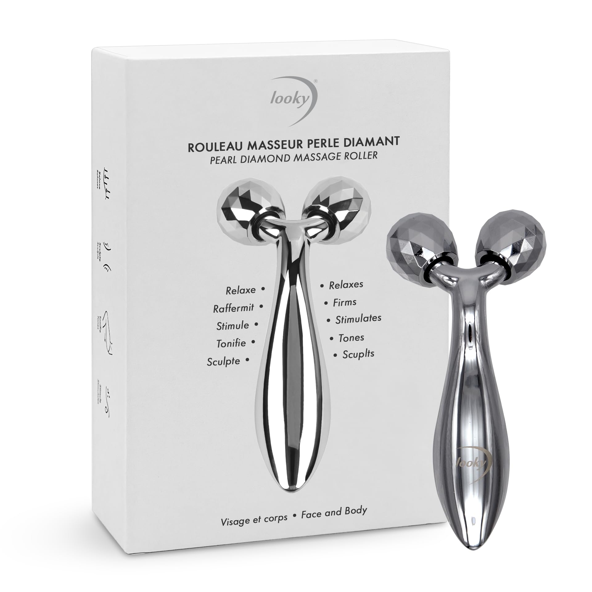 Deluxe Metal Face Roller - Facial Massager - Under Eye Care