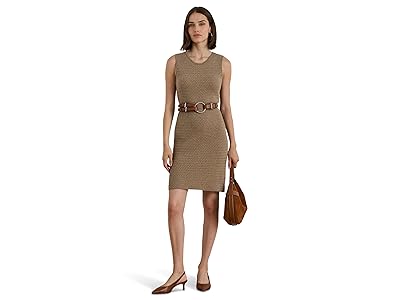 Lauren Ralph Lauren Basket-Weave Sleeveless Sweater Dress Women