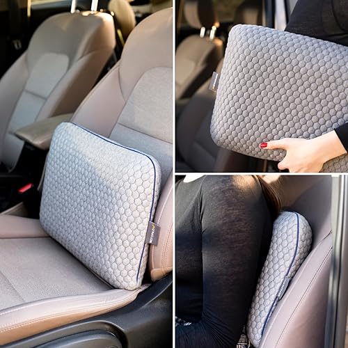 Miniatura 4 de Travel Memory Foam Pillow for Sleeping, Comfortable Camping Pillow, 15.75x11.81x3.94 inches, Easy to Carry Portable Bag, Soft, Breathable, Washable