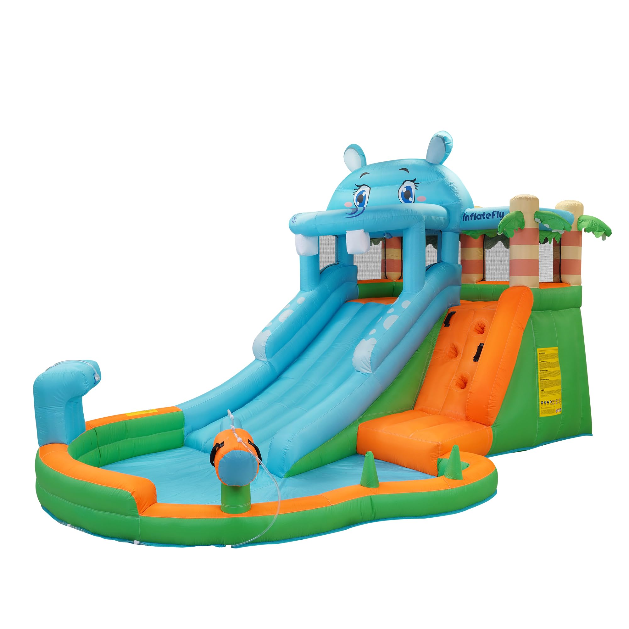 Inflatable Bounce House for Kids, Playhouse Castle with Blower, Water Slide Bounce House for Toddlers Wet and Dry