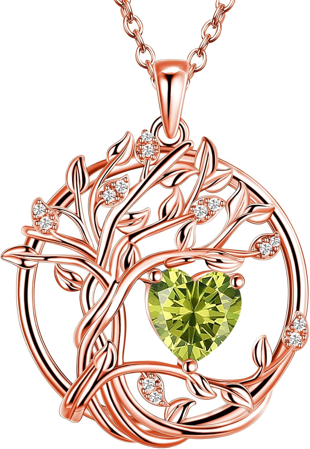 S925 Necklace for Women, Tree Of Life Jewelry, Sterling Silver Birthstone Necklace for Women, Gifts For Wife, Mom, Daughter, Anniversary Birthday Wedding Valentines Day