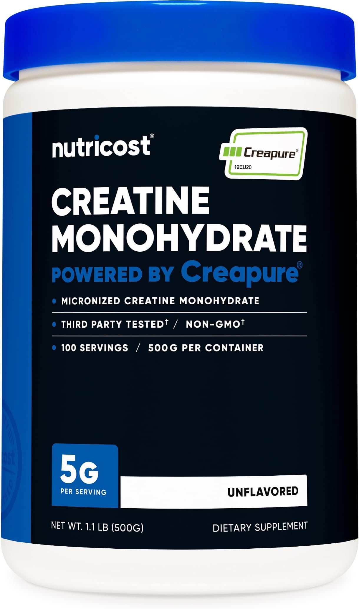 Nutricost Creapure® Creatine Monohydrate 500 Grams