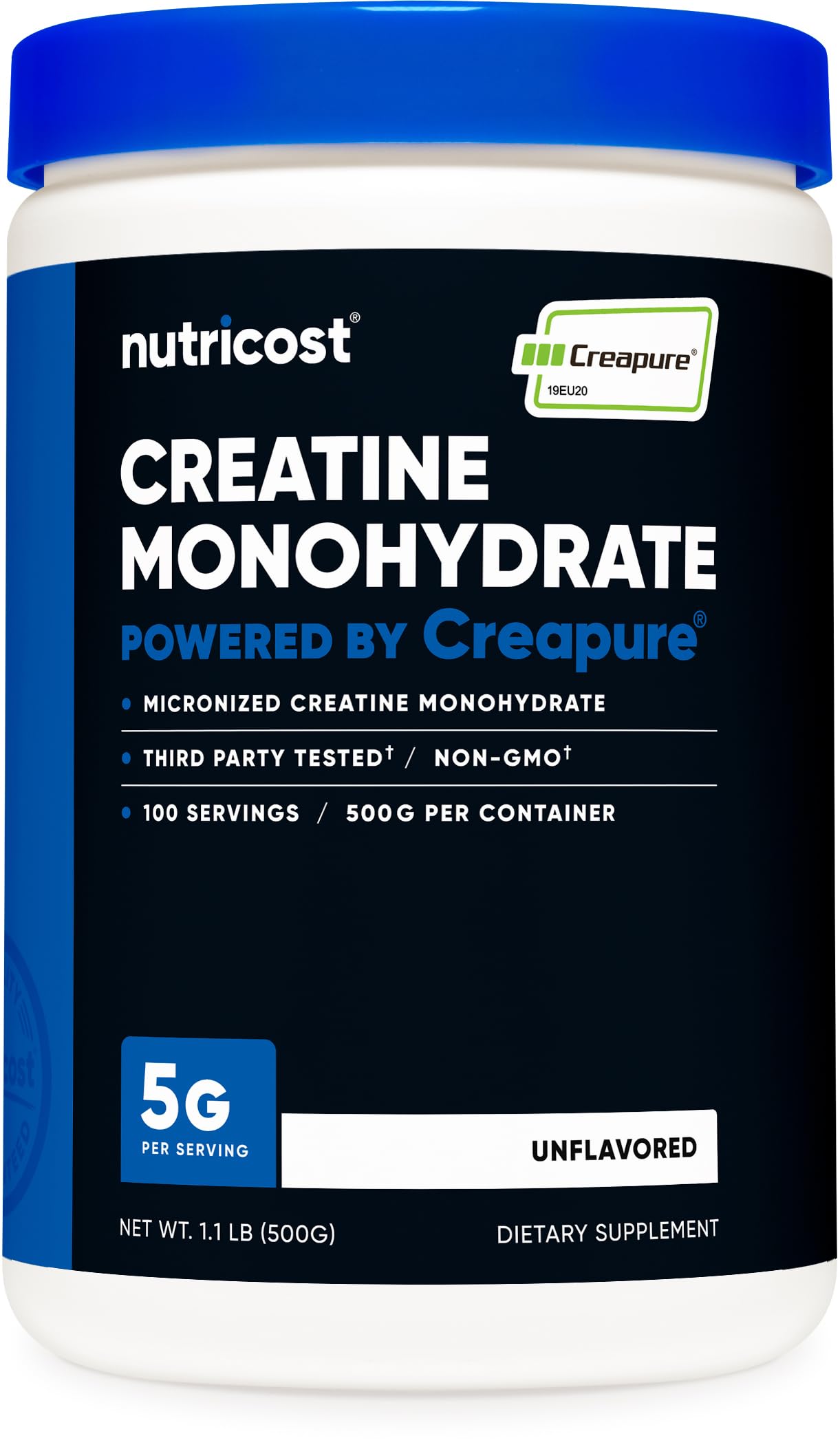 Nutricost Creapure Creatine Monohydrate Powder