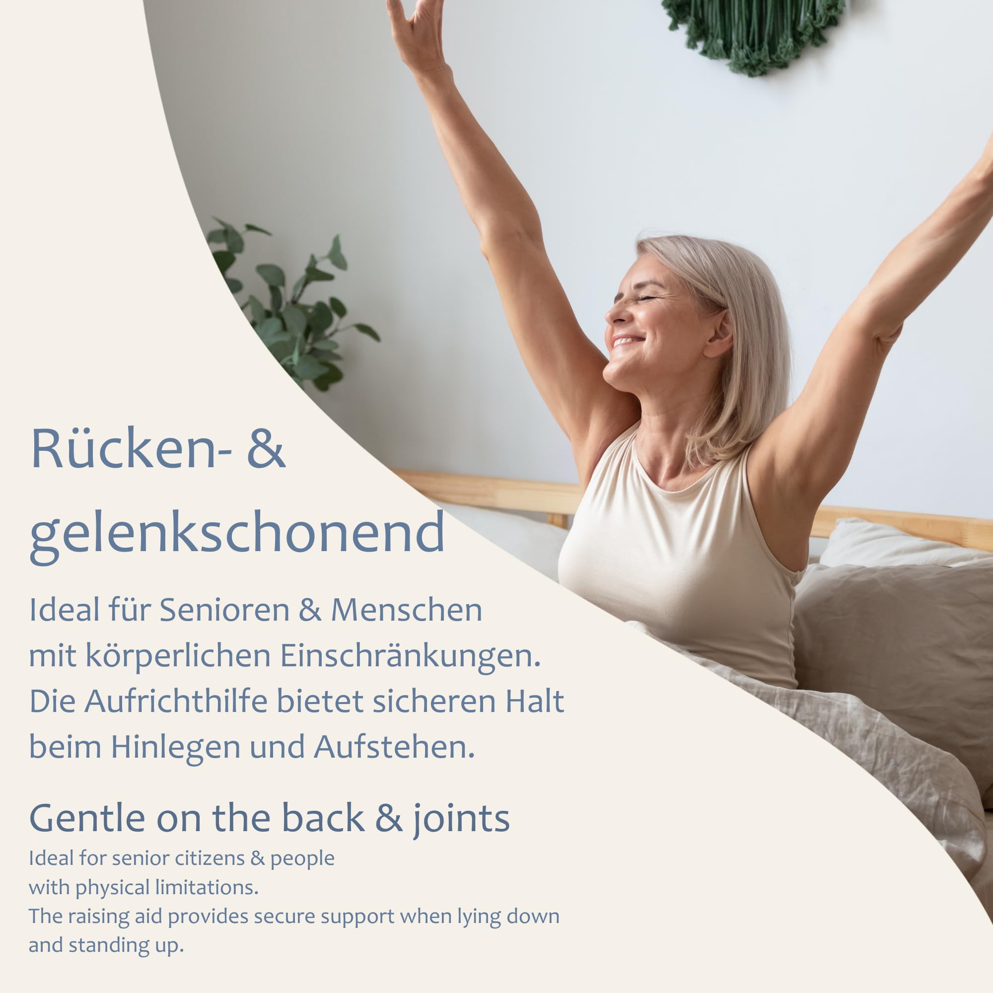 ONVAYA® Cama ayuda para ponerse de pie | Erector de camas | Ayuda para enderezar | Ayuda diaria para los ancianos | Erector de Camas, Ayuda para Enderezar, Ayuda Diaria, Para Ancianos