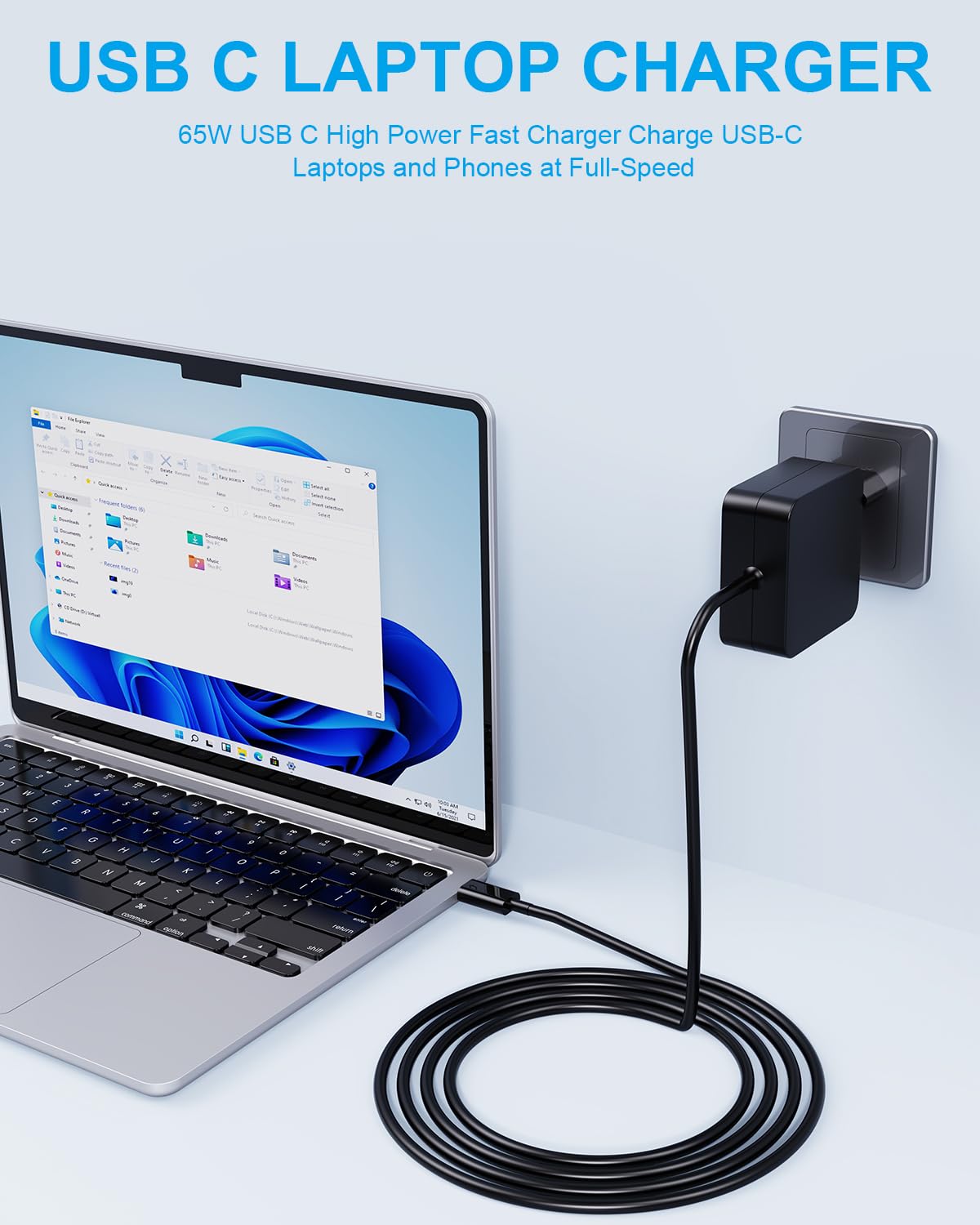 65W Chargeur USB C Pour JBL Extreme 3 4, Charge 4/5/6, Flip 5