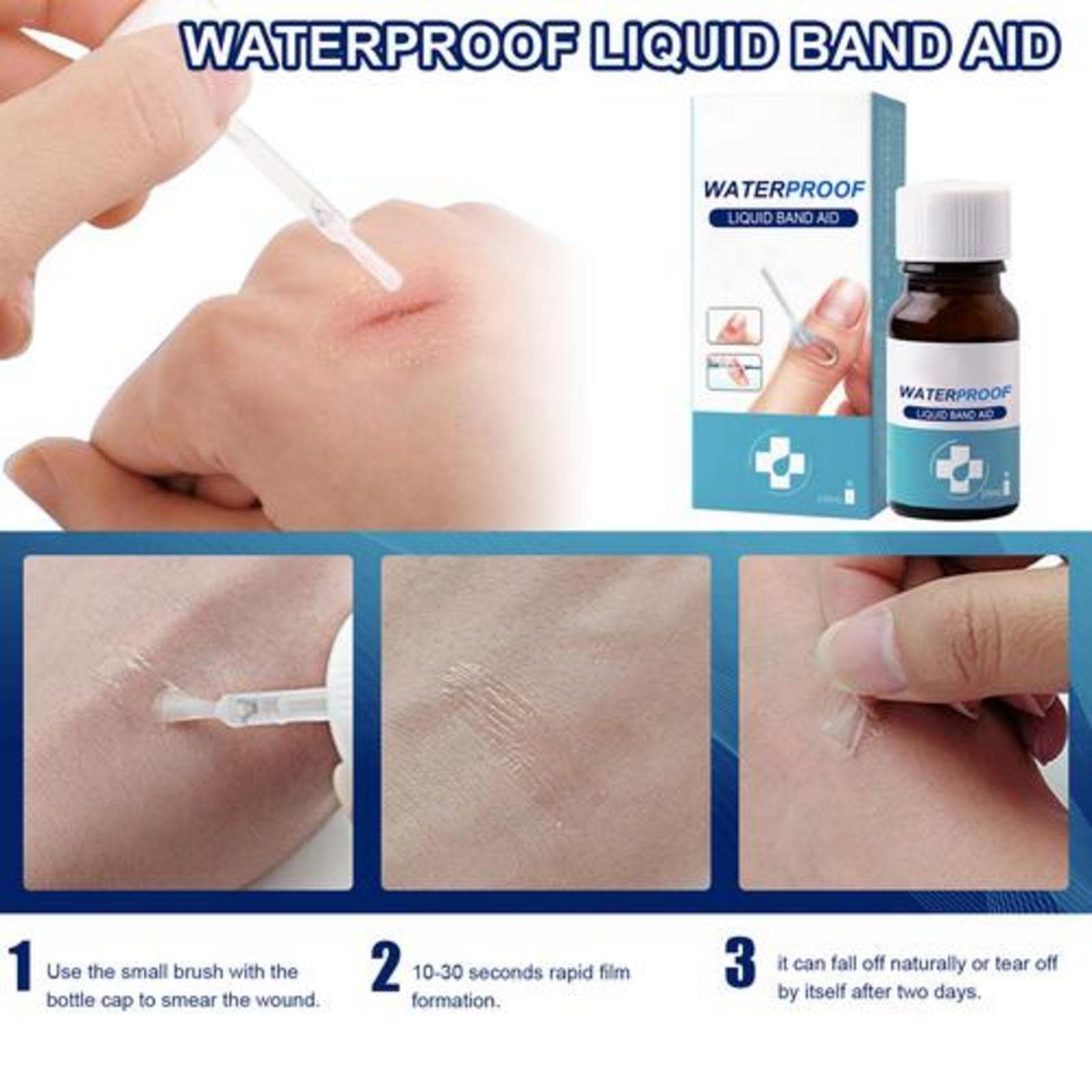 Cerotto Spray Liquido Impermeabile 10 Ml – Protettivo, Elastico, Trasparente Per Piccole Ferite - 5