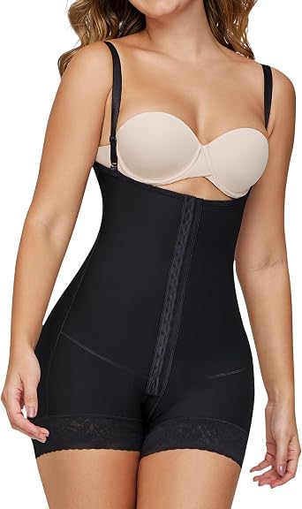 CURVEEZ Shapewear Tummy Control Fajas Colombianas High Compression Body Shaper for Women Butt Lifter Thigh Slimmer