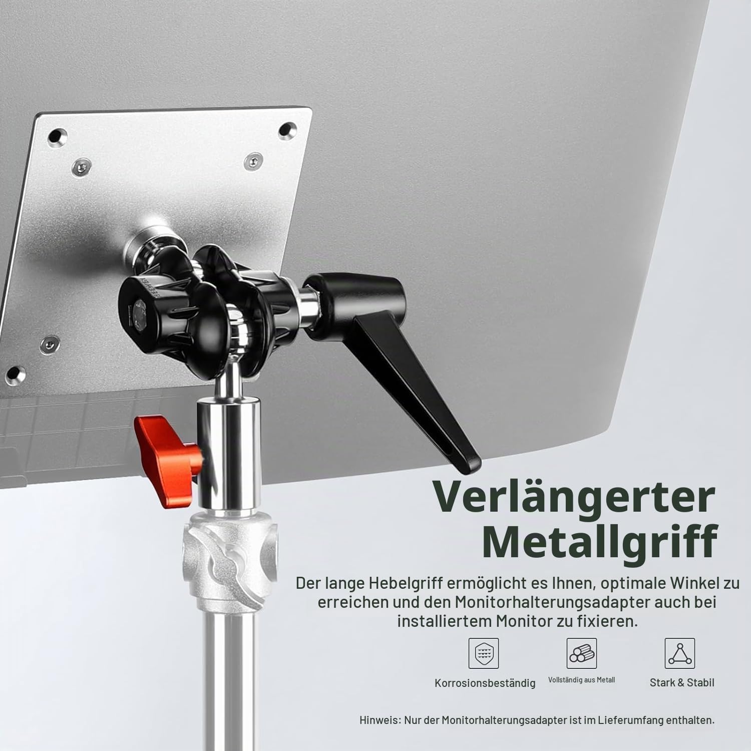 NEEWER Monitor Halterungsadapter mit VESA Mount, Aluminiumlegierung, MA001