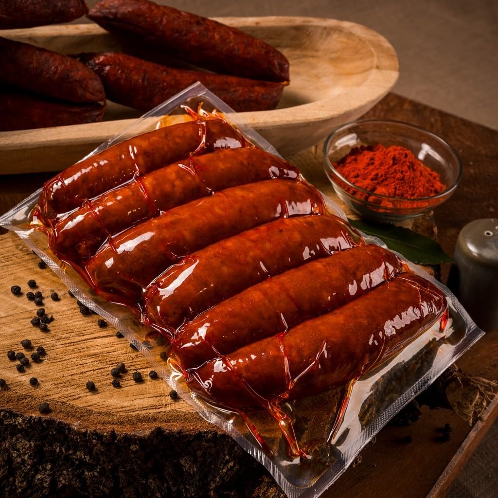 Chorizo Asturiano Artesano Ahumado Pack 6 Unidades 580 g