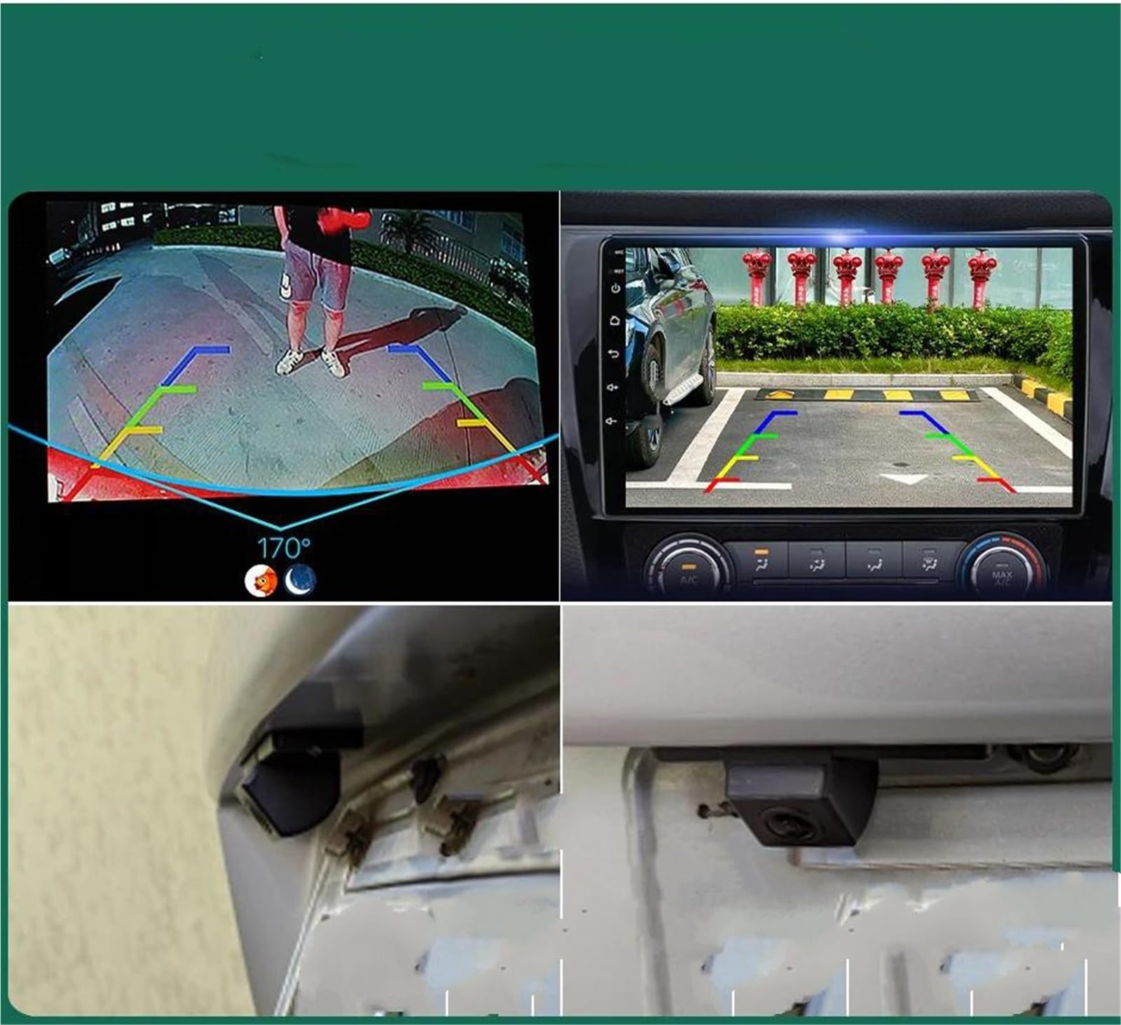 para Nissan para Qashqai para Pathfinder para Tiida para Patrol AHD1080P Luz De Matrícula Coche Cámara Visión Trasera Cámara Marcha Atras Coche(AHD720P-CVBS720P)