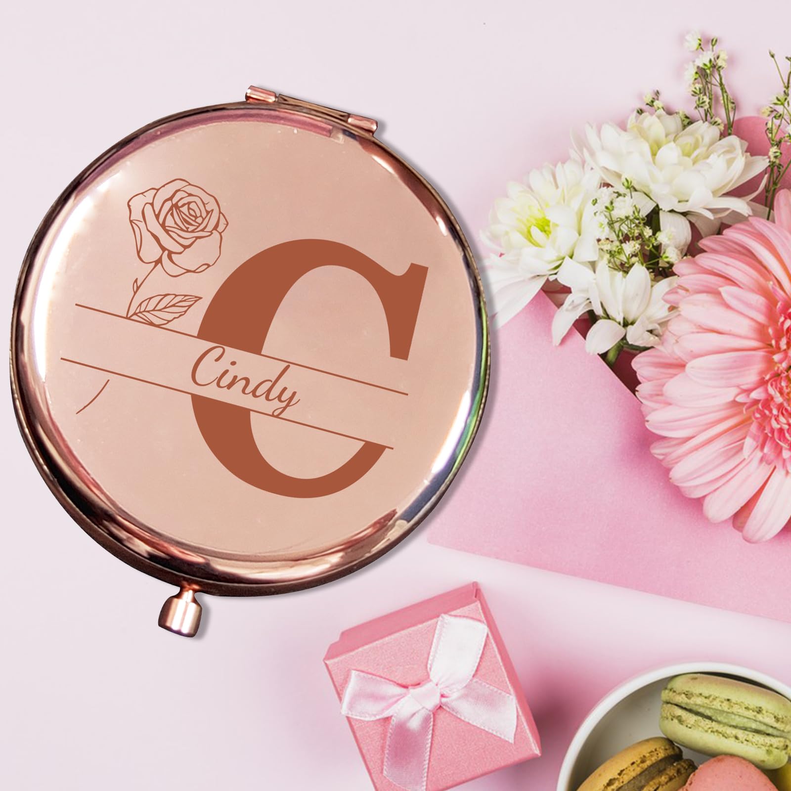 Regalo Per Neo Mamma Regalo Speciale Per La Festa Della Mamma, Specchio Compatto Borsa Vanity Con Specchio