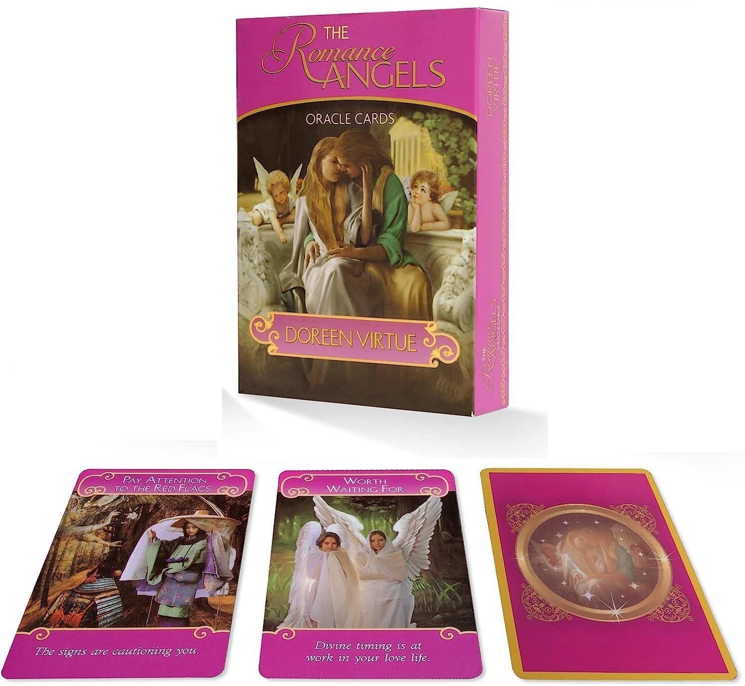 SHIFUNI The Romance Angels Oracle Cards | Traditional Standard Tarot Deck Cards for Family Parties Playing Card Game for Adults Beginners (The Romance Angels)
