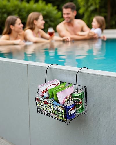 Miniatura 5 de Organizador de ducha grande a prueba de óxido, cesta organizadora de ducha colgante de acero inoxidable 304 para baño y bañera, estante de ducha