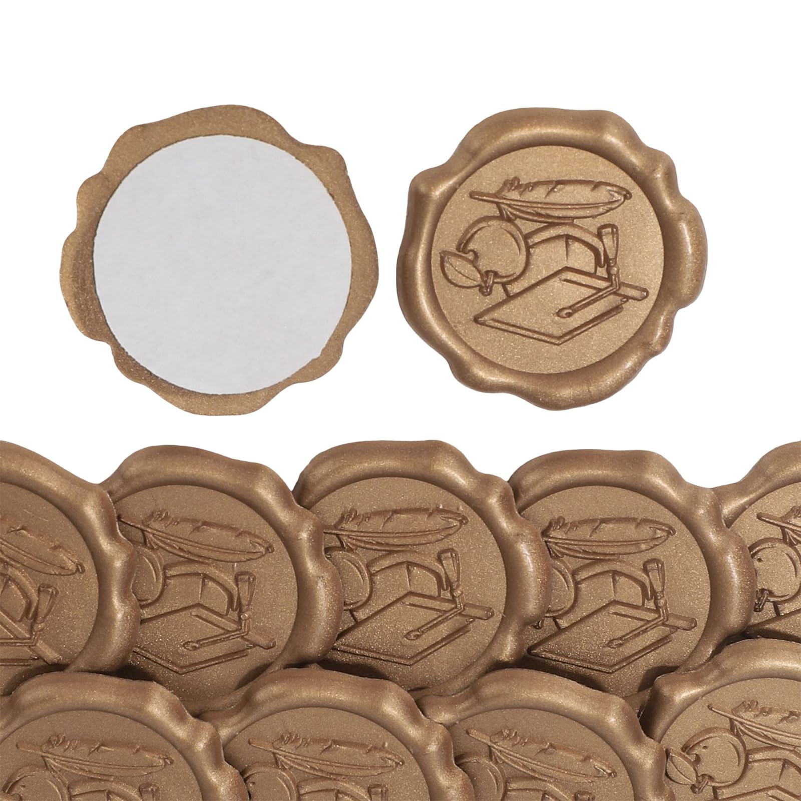 Xjdzineq 10 Pcs Envelope Seal Graduation Waxed Sticker Embossed for Graduation Invitations