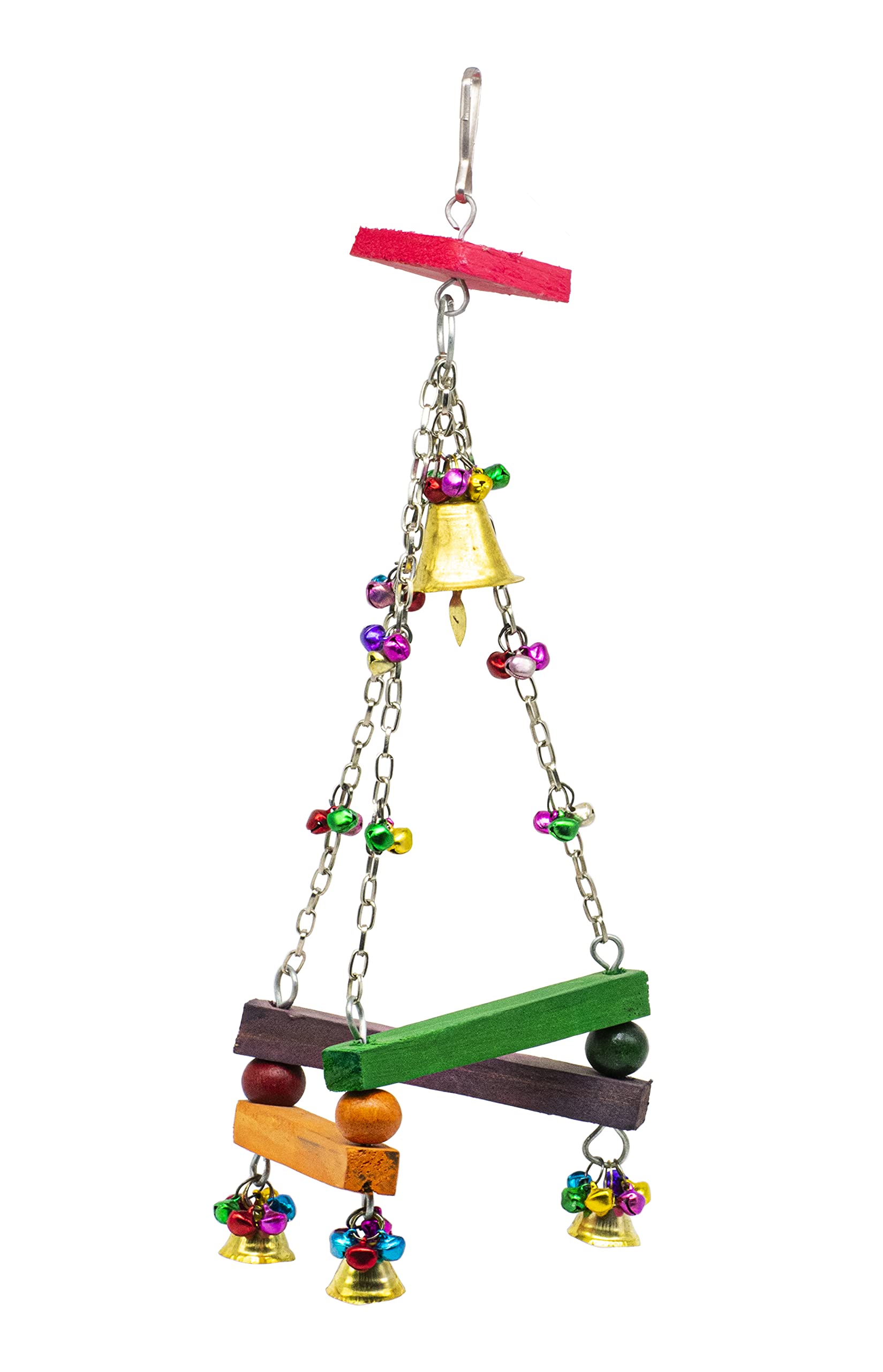 GREENBIRDS Toys Interactive Impossible Triangle Bird Toy Hanging for Cage Playful Bird Hanging Toy for Bird Parrots, Cockatiel, Lovebird, Budgerigar, Finches Birds (B0BR3M53KT) Amazon Price History, Amazon Price Tracker