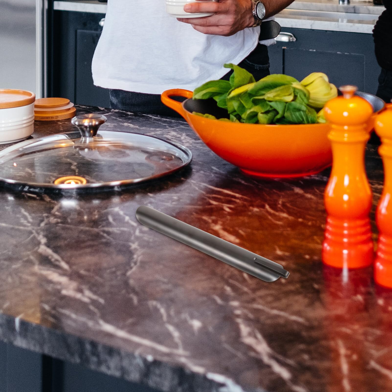 Alipis Crumb Sweepers, Stainless Steel Crumb Scraper Bread Crumber Cleaner Kitchen Crumber Tool for Tablecloths in Home Restaurant Waiters Waitresses and Servers Black