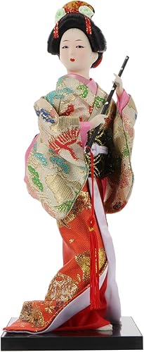 BESPORTBLE 1 pieza de kimono de muñeca Geisha Girl Figurines Geisha Ornamento Figura de Geisha Japonesa Muñeca Ornamento Japonesa Figurilla Vintage