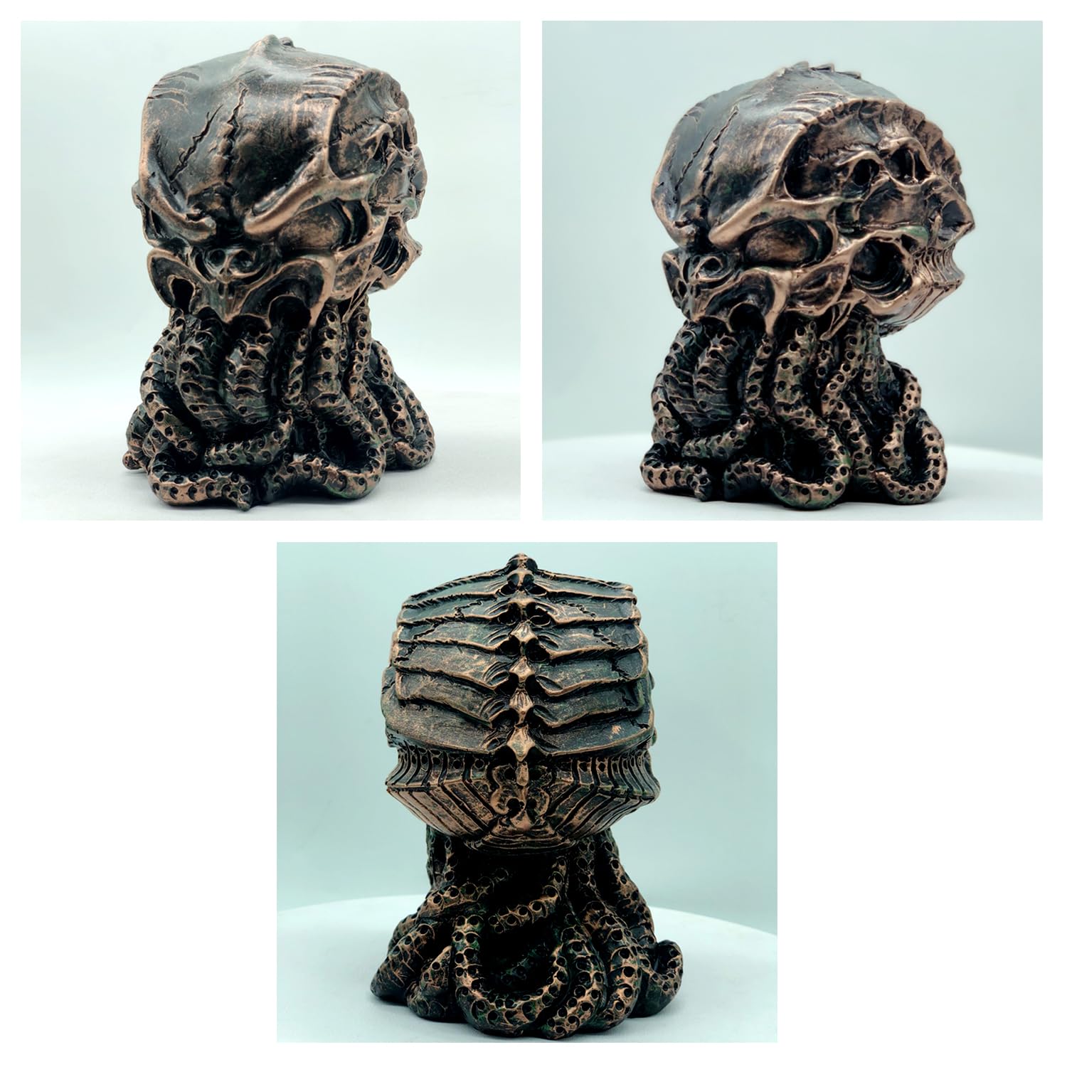 Zagxuade Cthulhu Skull Statue, Myths Legends Sea God Collectible Figurine, 6 Inches Tall ()