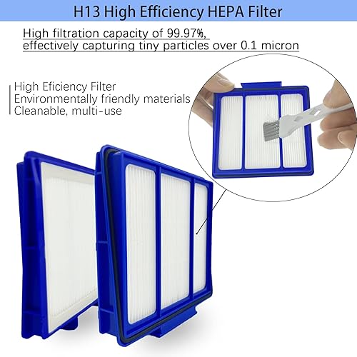 Miniatura 6 de Piezas de repuesto para Shark IQ RV1001AE, Shark AV911S EZ, AV1010AE RV1000 RV1001 AV970 AV993 AV1002AE UR1000SR UR1005AE Kit de accesorios para