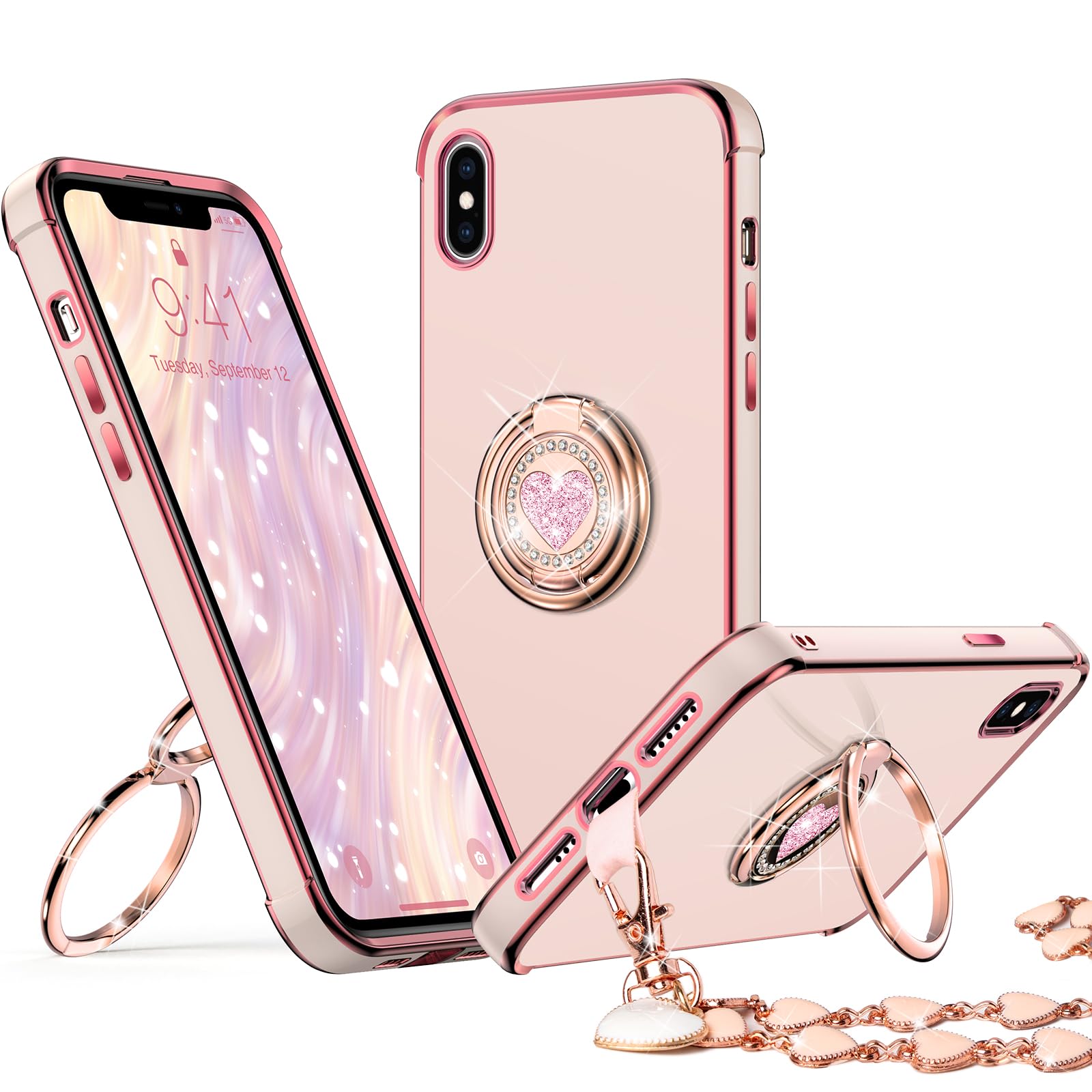 iPhoneアクセサリー sshuhh Amazon.com: XYZ for iPhone X Case,iPhone Xs Case with Stand
