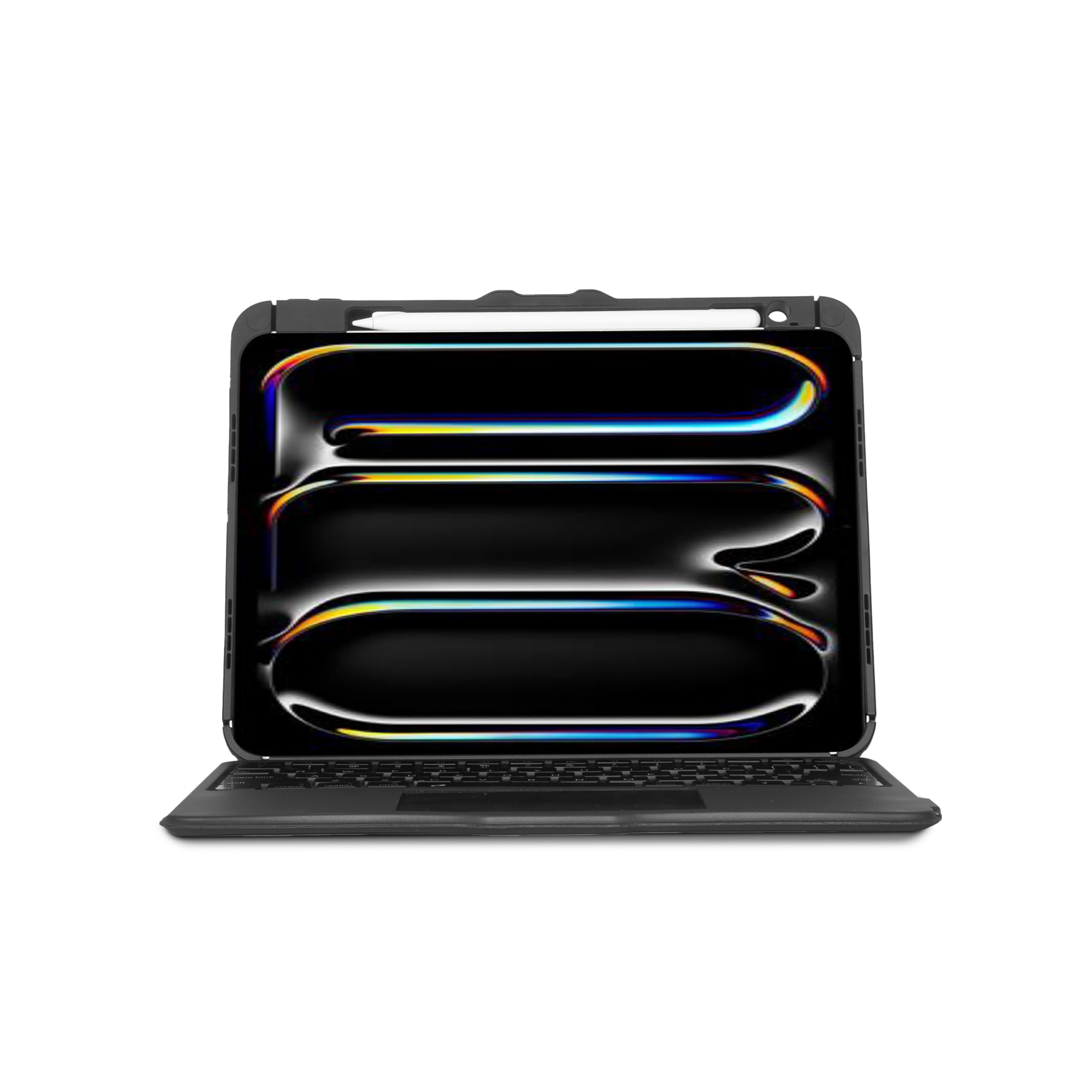 Photo 1 of Targus VersaVu Bluetooth Keyboard Case for iPad Pro 11-inch (M4) – 360 Degree Rotation, Backlit Keys, Multi-Touch Trackpad, Drop Protection, Stylus Holder - THZ988US