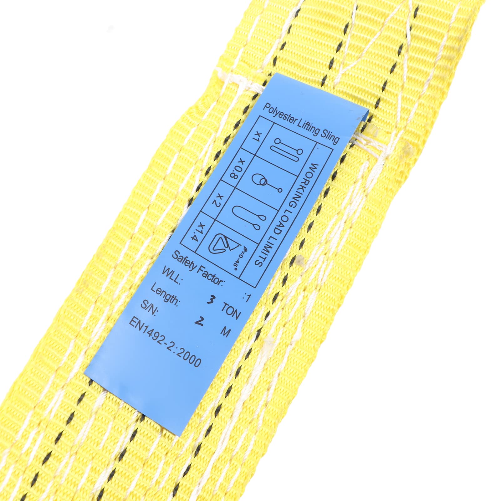 Cinghia Sollevamento Poliestere 75mm X 2m - Capacità 3000kg, Doppie Fibbie Per Gru - Foto 11
