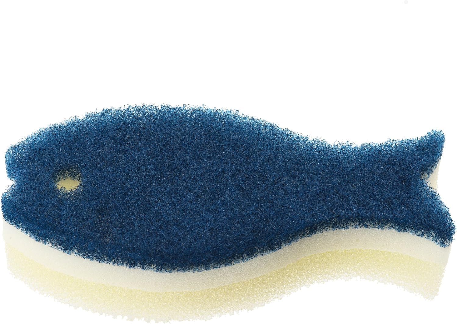 Marna 5 Stück Fischschwamm (Schwamm, Spülmaschine/3 Schichten), Küchenschwamm, Spülschwamm, Küchenschwamm (Marineblau) R463NV