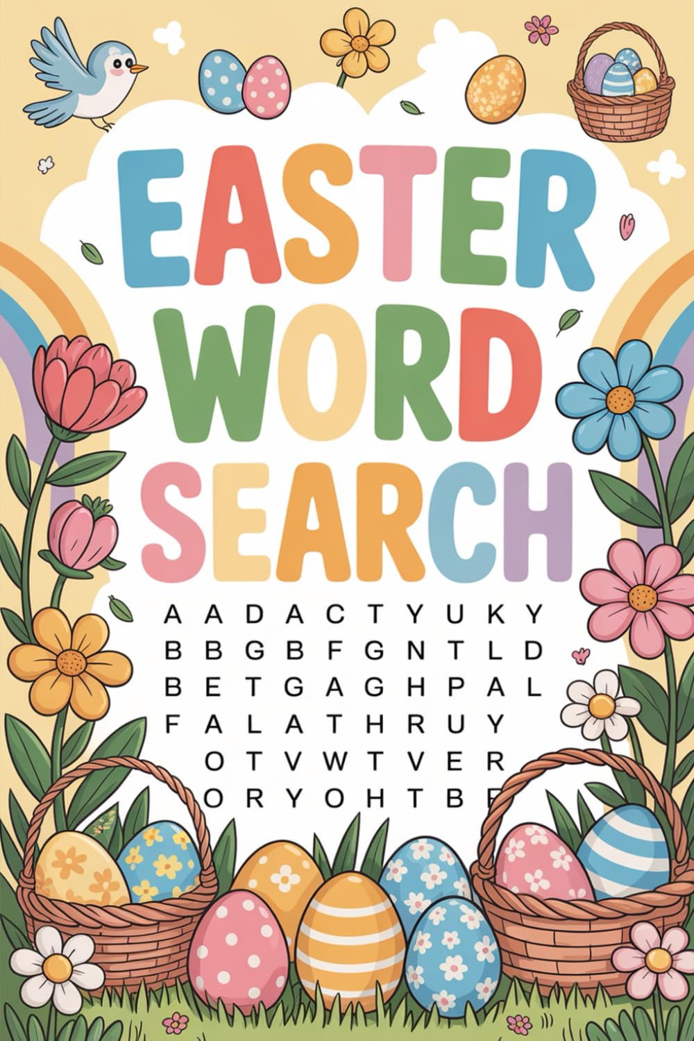 Easter Basket Stuffers: Fun, Festive Word Search Puzzle Book for Kids & Teens