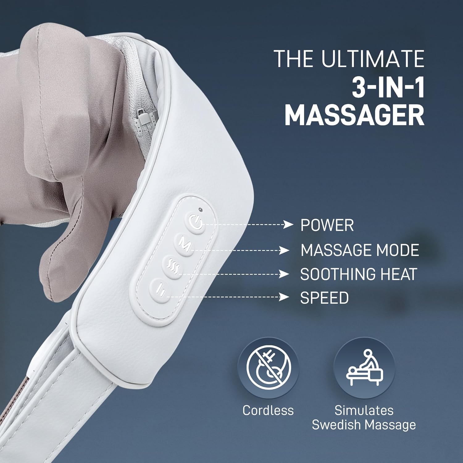 Control panel of the BackPlus massager