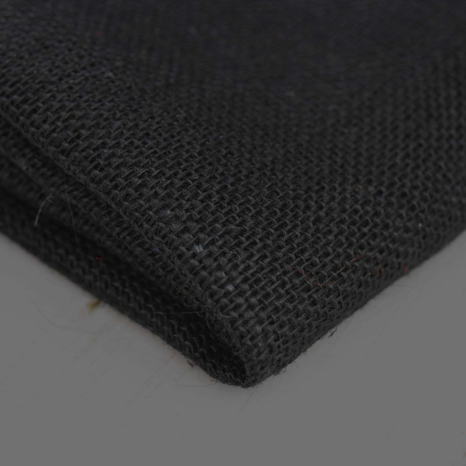 black burlap fabric