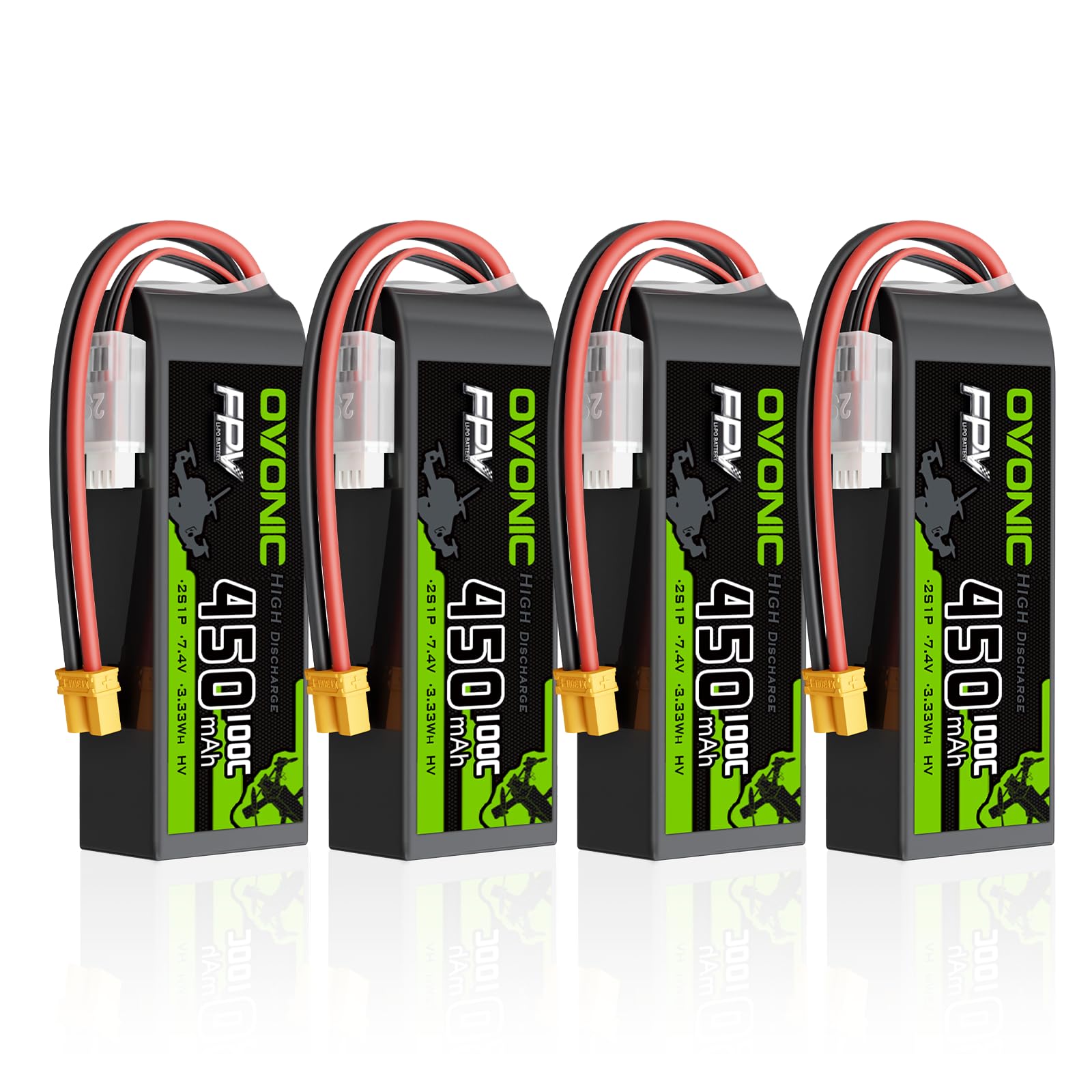 Ovonic 2S 3000mAh 1C 7,4V DC-5521 & XT60 LiPo für Fatshark FPV-Brille - I Der Akku Profi