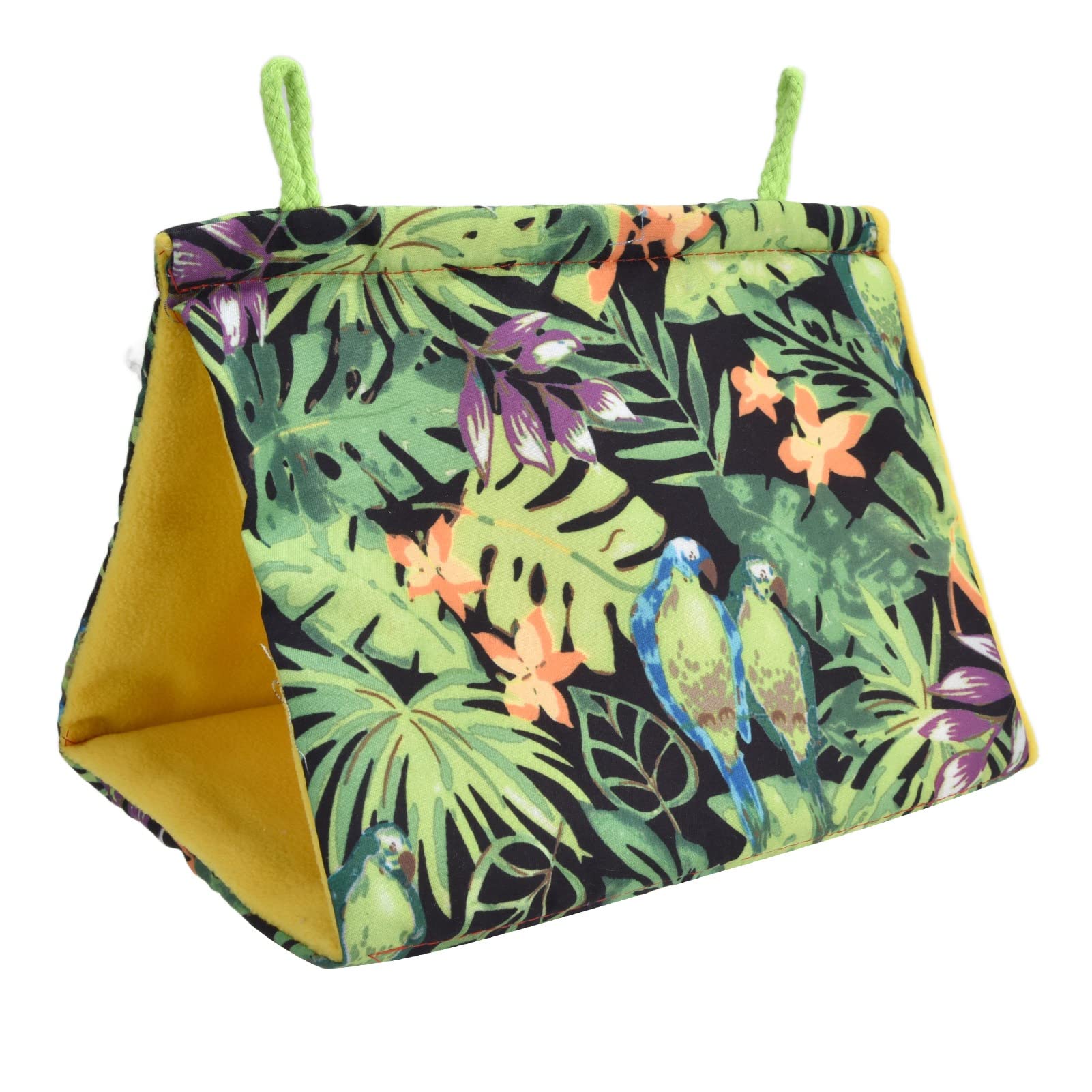 Pet Bird Hammock Shade Bird Hanging Hut Tent Bird Cage Toys