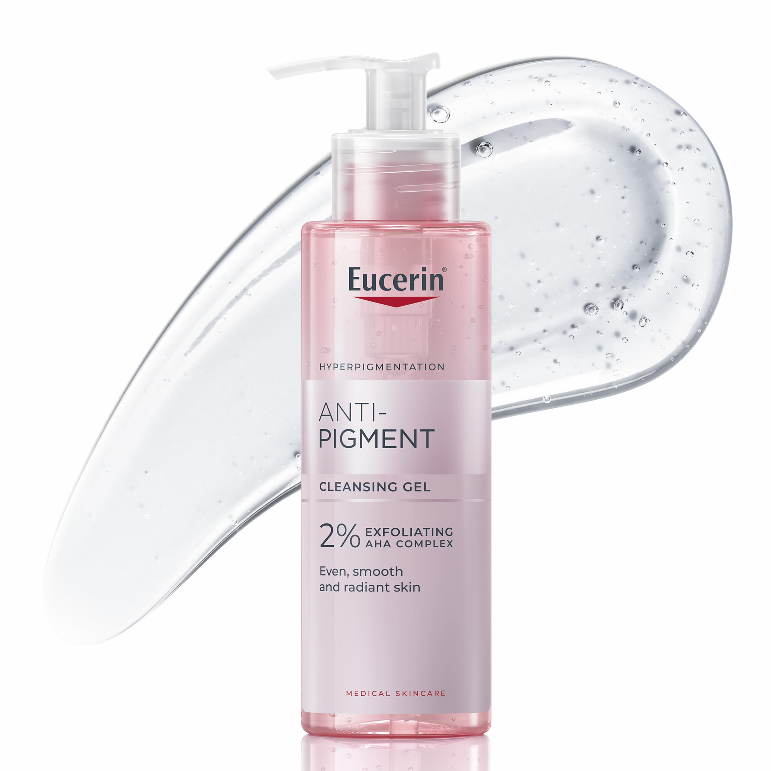 Eucerin Anti-Pigment Cleansing Gel 200ml, Gel Cleanser to Reduce Appearance of Dark Spots, Exfoliating Cleanser for Treatment of Hyperpigmentation