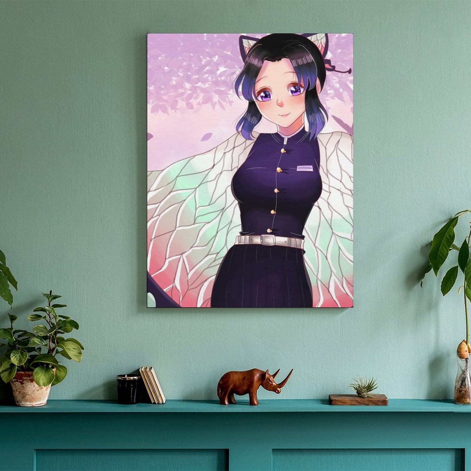 Amazon.co.jp: アートパネル 鬼滅の刃 虫柱 胡蝶 しのぶ 装飾画