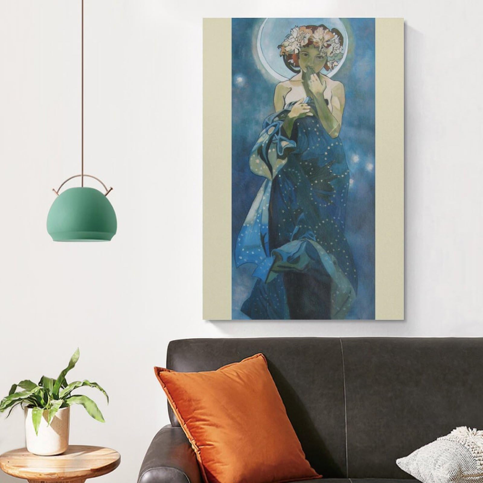 Amazon.co.jp: Alphonse Muchaアルフォンス・ミュシャ「月と星