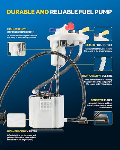 Miniatura 104 de PHILTOP Electric Fuel Pump Assembly Fits For Chevrolet S10 1985-1991, GMC S15 1985-1990, GMC Sonoma 1991, GMC Syclone 1991, SP06B1H