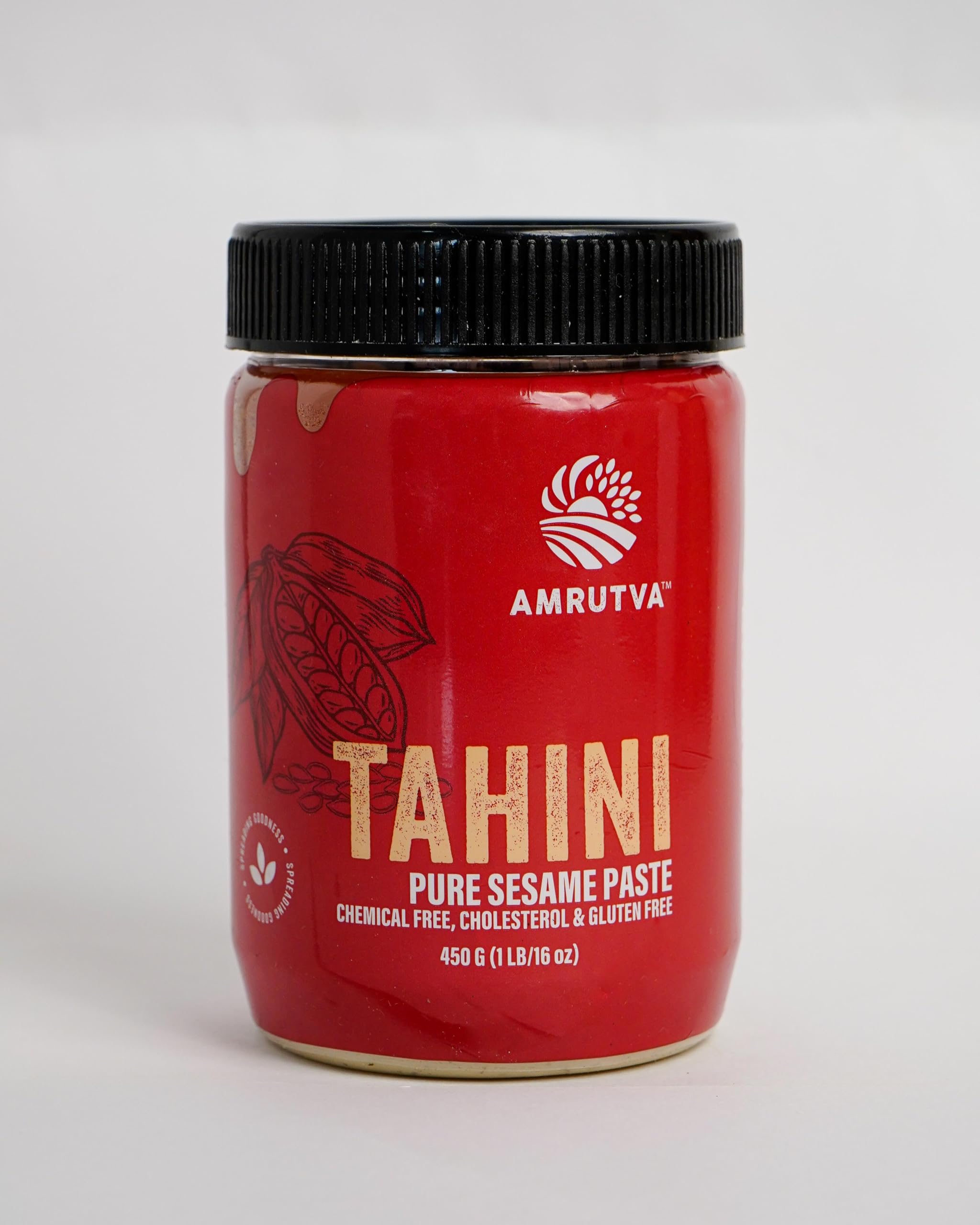 White Tahini Paste 450g (Pack of 1) | Natural Sesame, Nutty, Creamy & Delicious | Natural Stone Grinded