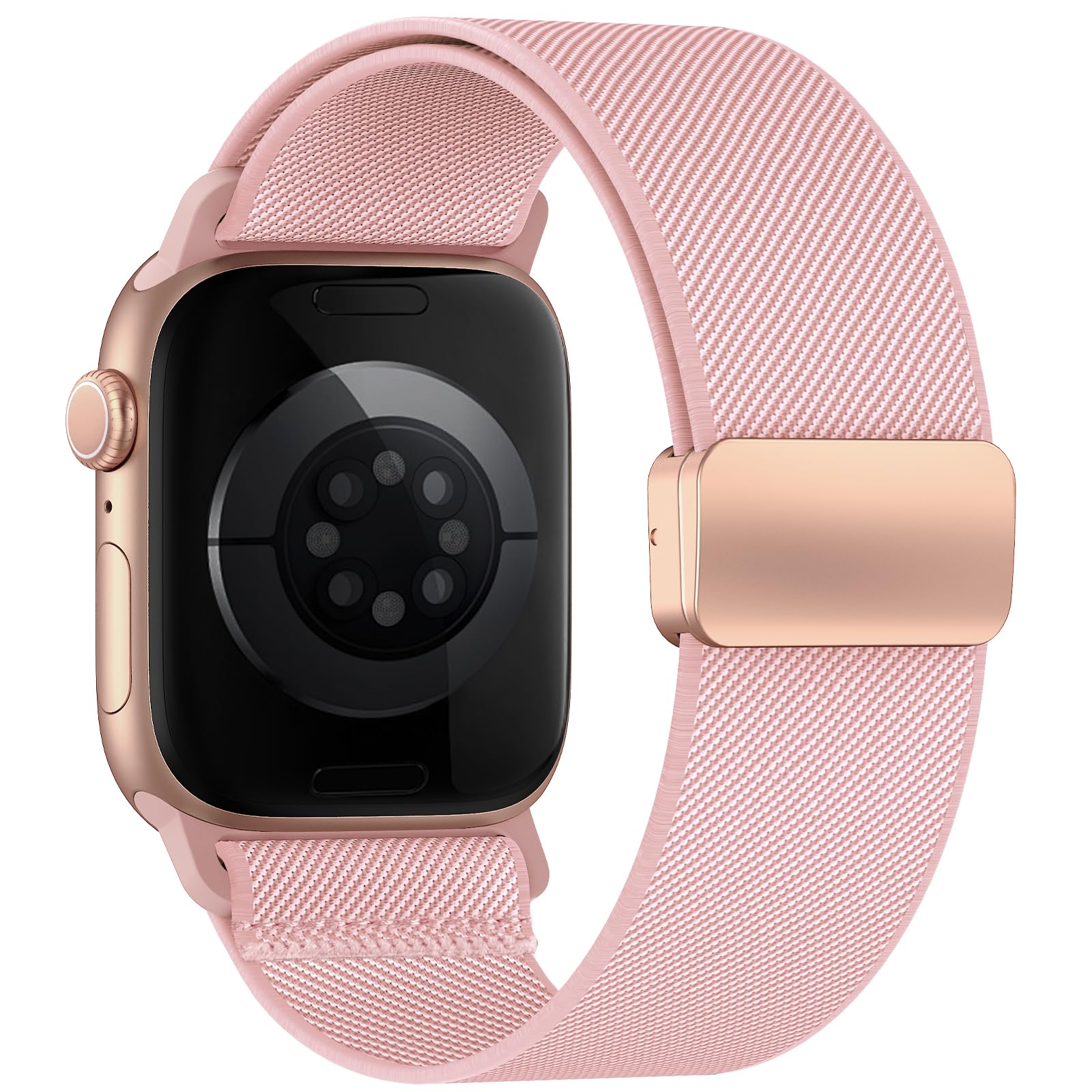 Yoohoo Elastisch Armband für Apple Watch Armband 40mm 42mm 44mm 46mm 41mm 45mm 38mm 49mm,Nylon Stoff Band Sport Strap Damen Herren für iWatch Series 11 10 9 8 7 6 5 4 3 SE/2 Ultra/Ultra 2/3