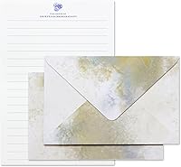 Vista 11 de Tuhangcc Juego de Papel de Escritura y Sobres con Cuerda de Yute 4 X 6 para Escribir Cartas, (20 Mejores Papeles con 10 Sobres de Gramaje Alto), por