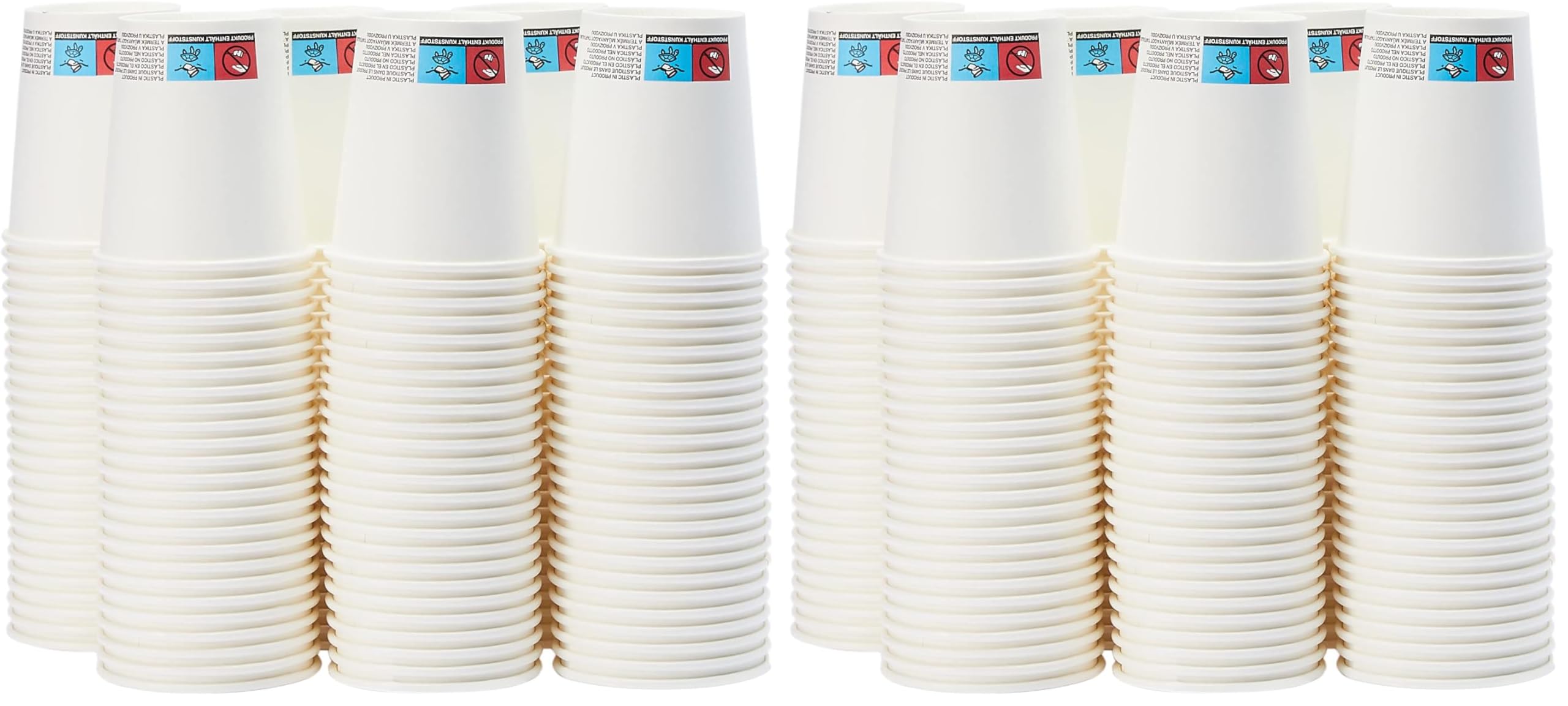 Gobelets en carton Amazon Basics 207 ml blancs pour café et boissons chaudes lot de 300