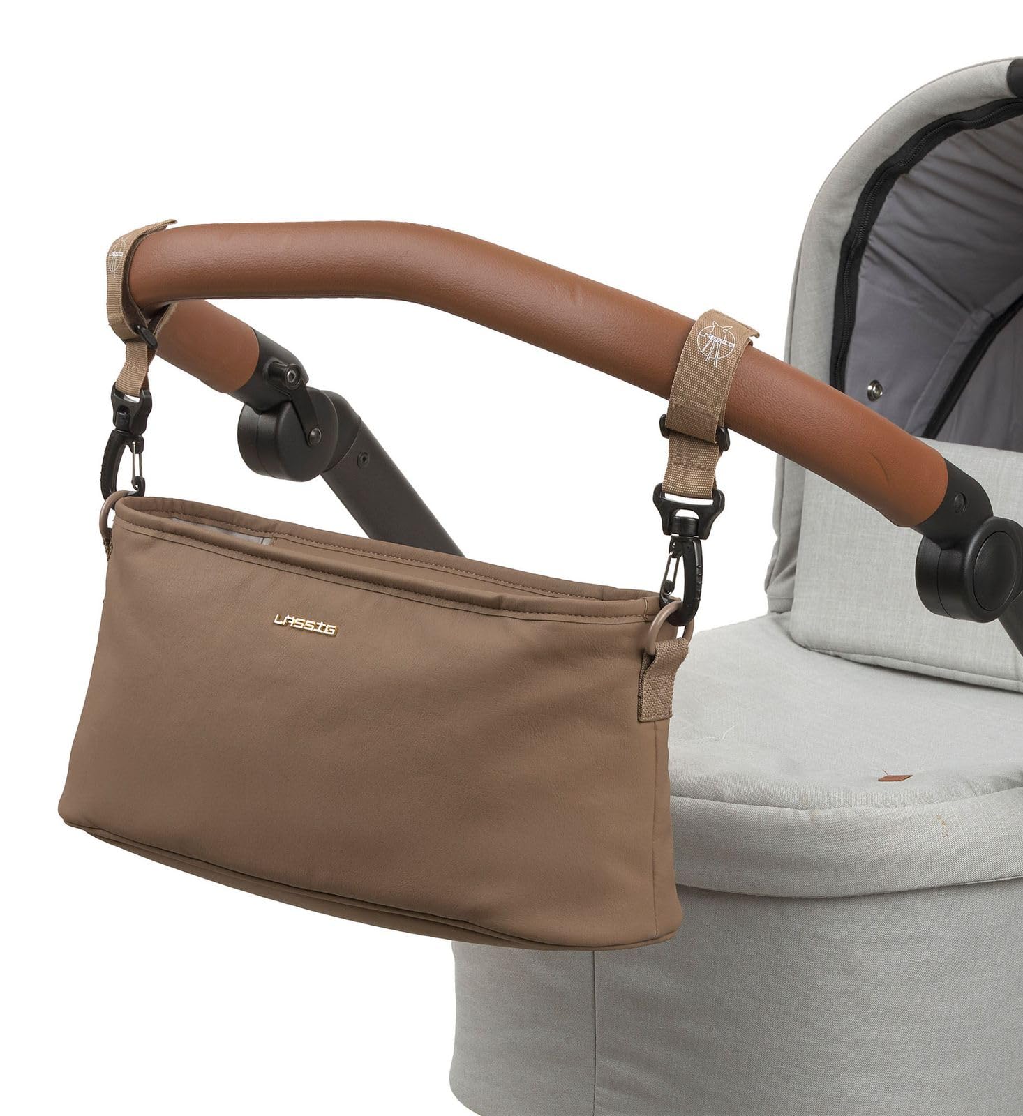 LÄSSIG Wickeltasche Green Label Buggy Organizer Hazelnut braun