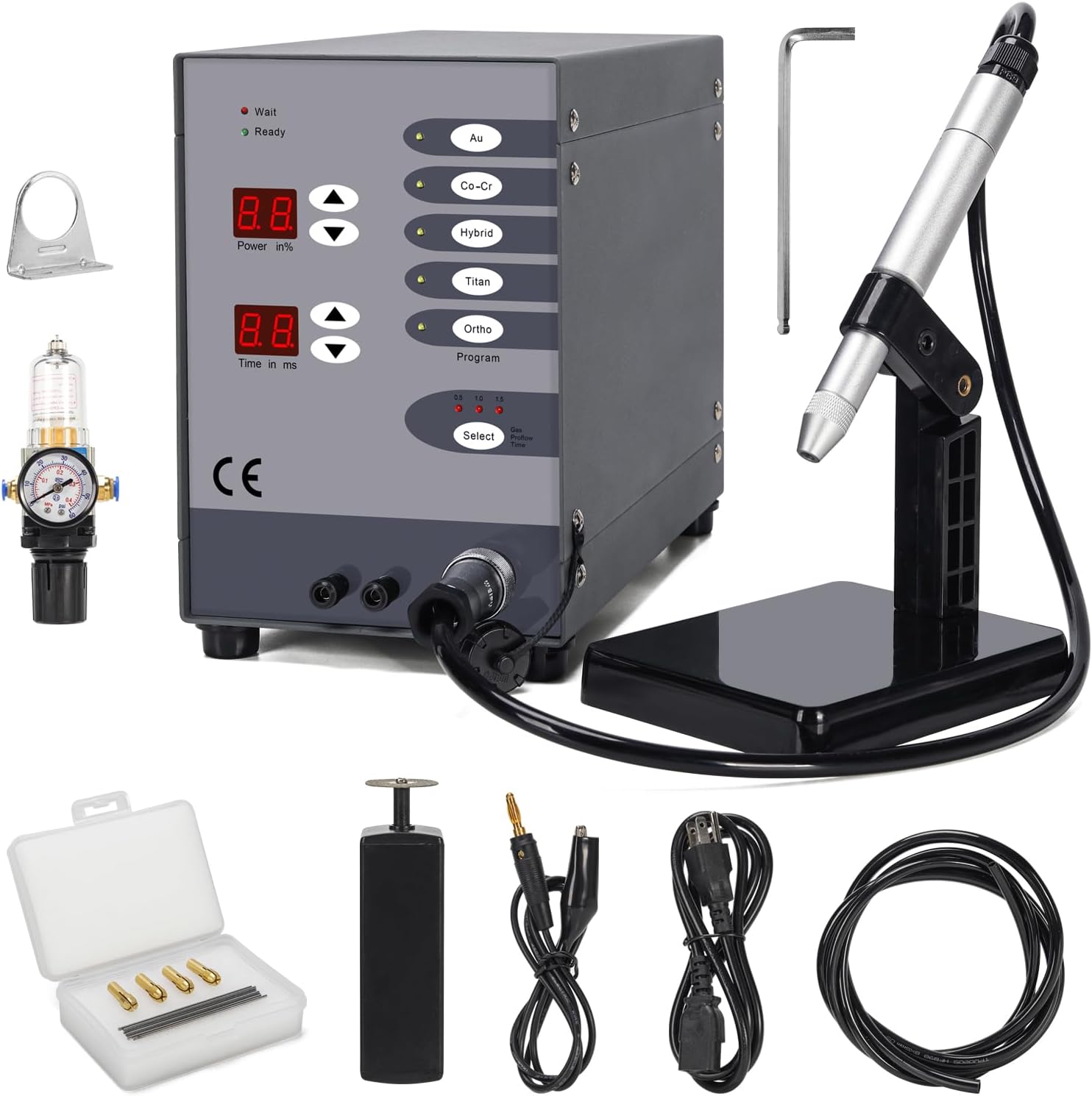 Permanent Jewelry Automatic Spot Welder Starter Kit,110v Pulse Argon Arc Welding Machine for Precise, Durable Welds on Intricate Frameworks/DIY or Repair of Gold and Other Metal Jewelry