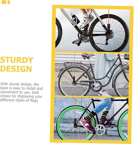 Miniatura 4 de STOBAZA Soporte para mástil de bandera, soportes de bandera de equipo, soporte para mástil de bandera, soporte de montaje en base para mástil,