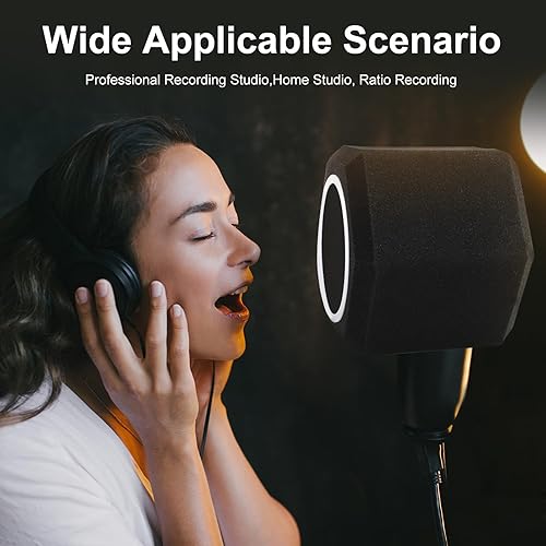Miniatura 6 de Professional Microphone Isolation Ball with 2-Layered Pop Filter, High Density Foam Great Noise Cancellation