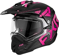 Vista 1 de FXR Torque X Team - Casco para moto de nieve E Shield, parasol negro/rosa eléctrico, talla XL