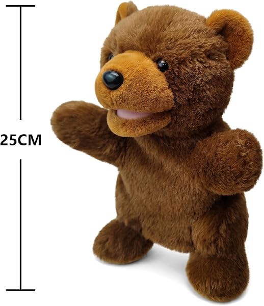 2024 Marionette a Mano con Animali per Bambini,Il Bambino Include Lupo Leone ecc.Bocche Aperte Mobili,Perfette per Raccontare storie,Insegnare,Scuola Materna,Regali di Compleanno - 3