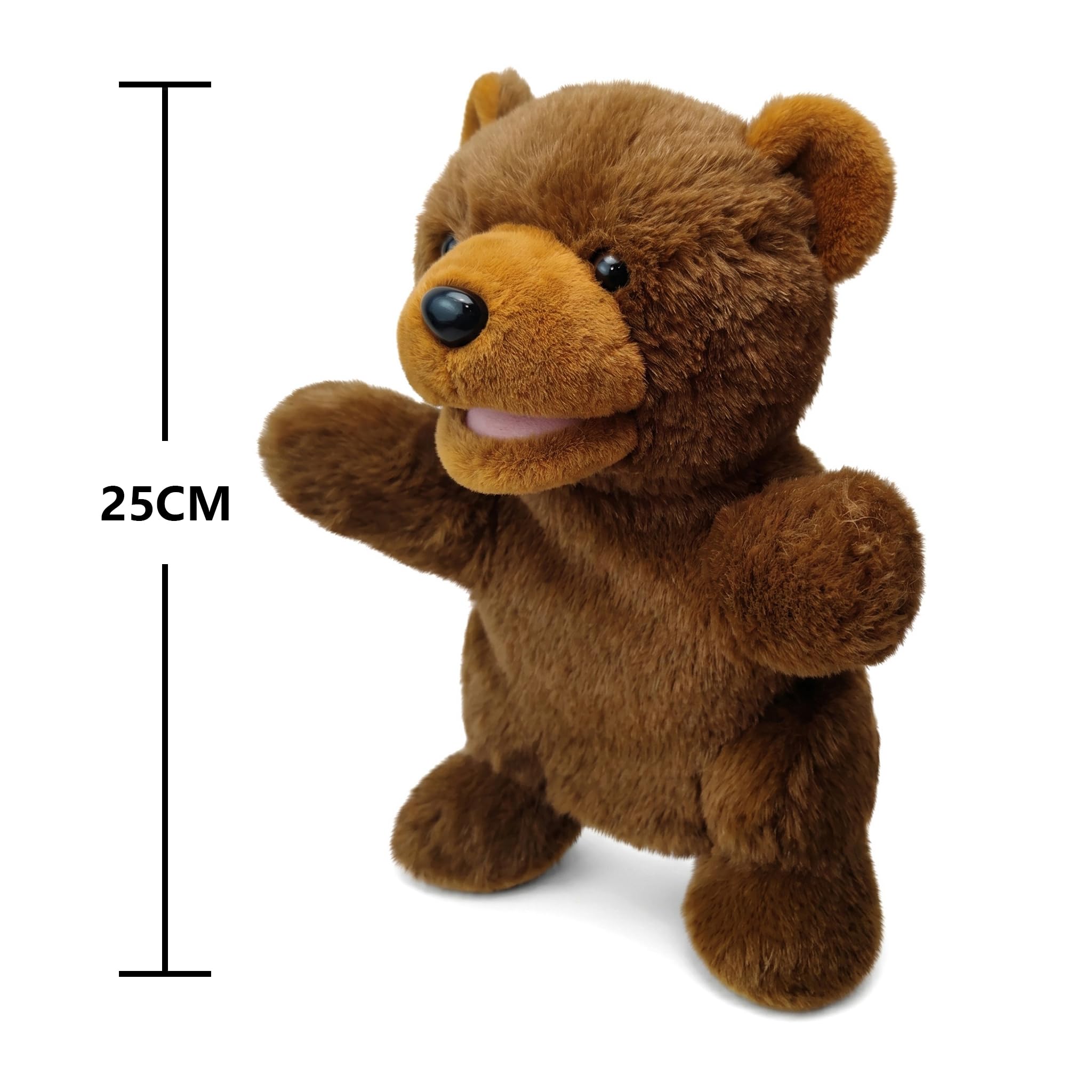 2024 Marionette a Mano con Animali per Bambini,Il Bambino Include Lupo Leone ecc.Bocche Aperte Mobili,Perfette per Raccontare storie,Insegnare,Scuola Materna,Regali di Compleanno - 3