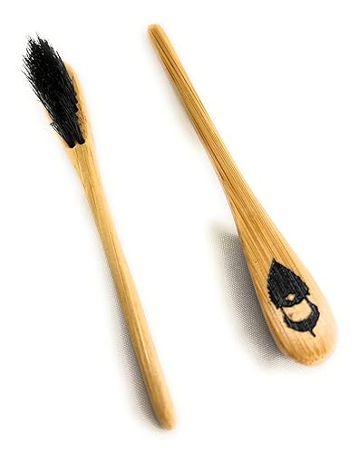 Miniatura 2 de Cepillo y peine para bigote Sapling Grove (2 cepillos y 2 peines) de Green Beard Grmng, cerdas de jabalí y bambú